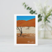 Namibia Sand Dunes Landschaft Sossusvlei Postkarte (Stehend Vorderseite)