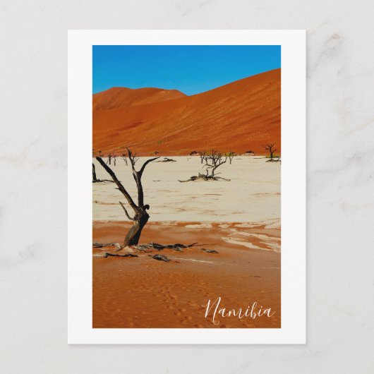 Namibia Sand Dunes Landschaft Sossusvlei Postkarte (Vorderseite)
