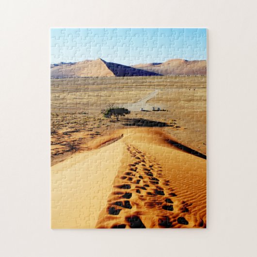 Namibia Sand Dunes Landschaft Sossusvlei Puzzle (Vertikal)