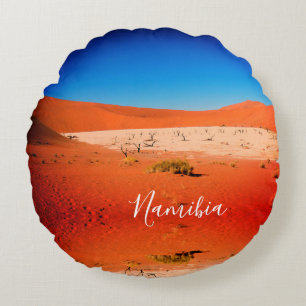 Namibia Sand Dunes Landschaft Sossusvlei Rundes Kissen