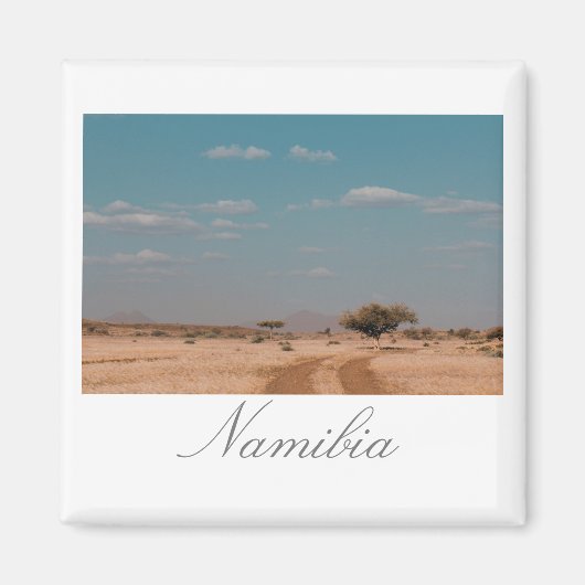 Namibia Savannah Bush Landschaft Naturmagnet Magnet (Vorne)
