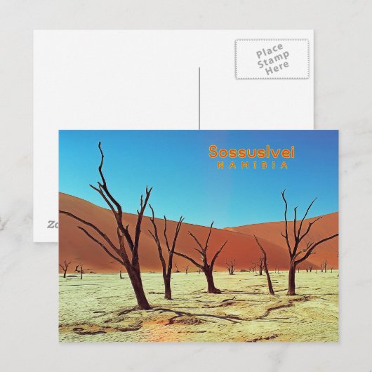 Namibia Sossuslvei Postkarte (Vorne/Hinten)
