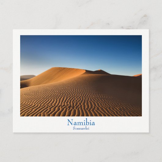 Namibia - Sossusvlei-Wüste-Postkarte mit Text Postkarte (Vorderseite)