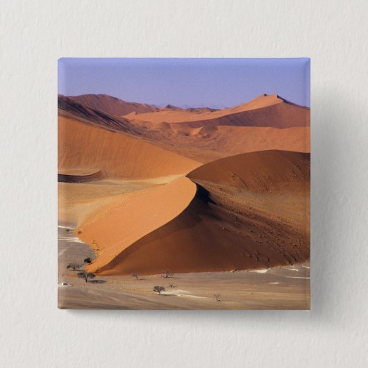Namibia: Sossuvlei Dunes, landschaftliche Luft. Button (Vorderseite)