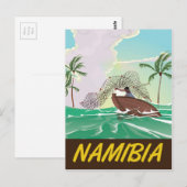 Namibia-Strandreiseplakat Postkarte (Vorne/Hinten)