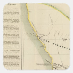 Namibia, Südafrika 50 Quadratischer Aufkleber