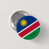 Namibia-Taste, patriotische namibische Flaggenmode Button (Vorne & Hinten)
