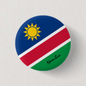 Namibia-Taste, patriotische namibische Flaggenmode Button (Vorderseite)