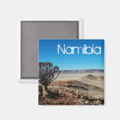 Namibia Tirool Namib Wüste Landschaft Kokerboom Magnet (Vorderseite/Rückseite)