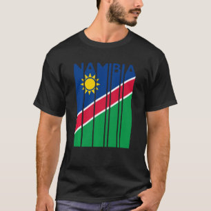 Namibia  Vintage namibische Flagge Urlaub T-Shirt