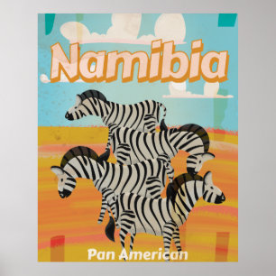 Namibia Vintage-Reiseposter Poster