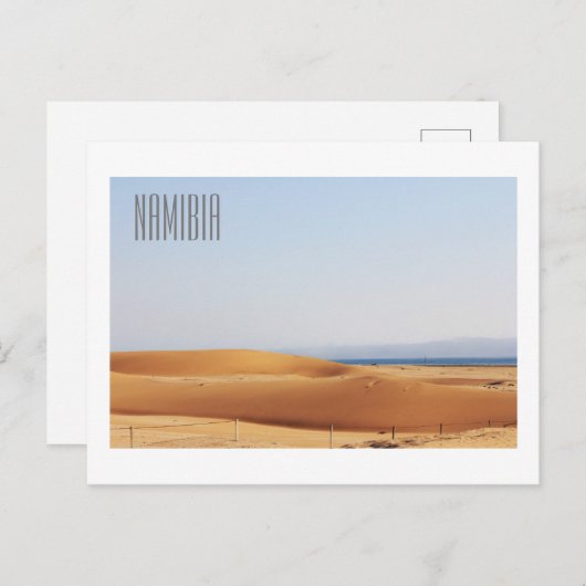 Namibia Walvis Bay Dunes Ocean Landschaft Natur Postkarte (Vorne/Hinten)