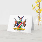 Namibia-Wappen-Grußkarte Karte (Gelbe Blume)