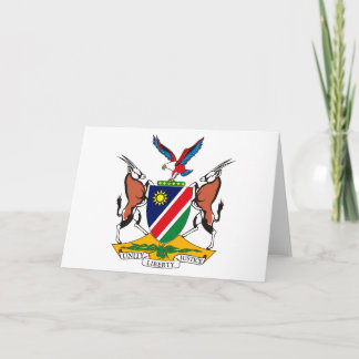 Namibia-Wappen-Grußkarte Karte