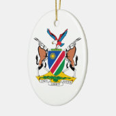 Namibia-Wappen Keramikornament (Links)