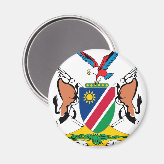 Namibia-Wappen Magnet (Vorderseite/Rückseite)