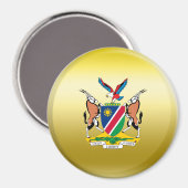 Namibia-Wappen Magnet (Vorderseite/Rückseite)