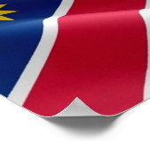 Namibia - Waving Flag - Poster (Ecke)