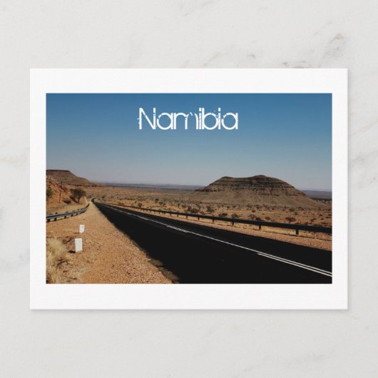 Namibia Wüste Road Landschaft Natur Postkarte (Vorderseite)