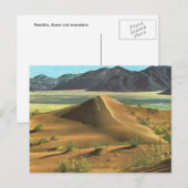 Namibia, Wüste und Berge Postkarte (Vorne/Hinten)