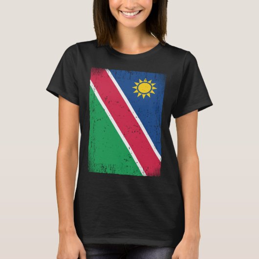 Namibian Flag Namibia T-Shirt (Vorderseite)