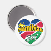 Namibian Girl Magnet (Vorderseite/Rückseite)