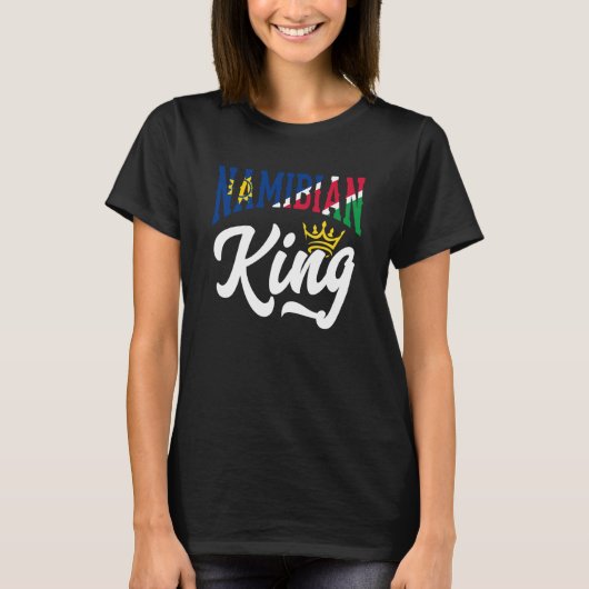 Namibian King Namibia Namibian Namibia Flag T-Shirt (Vorderseite)