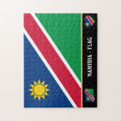 Namibische Flagge & Namibia, Land / Namibia Puzzle (Vertikal)