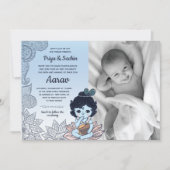 Namkaran Baby Namemony Zeremony Einladung (Vorderseite)