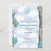 Namkaran Namemony Golden Elements Einladung (Vorderseite)