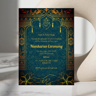 Namkaran Namemony Golden Elements Einladung