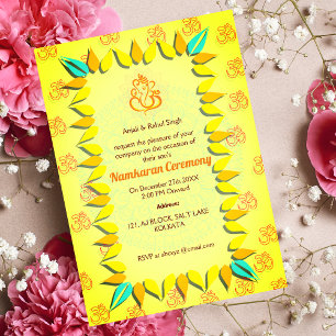 Namkaran Namemony Golden Elements Einladung