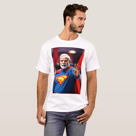 Namo Nation: Narendra Modi Inspirierter T - Shirt" T-Shirt (Vorne ganz)