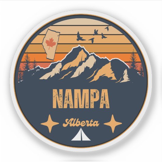 Nampa Alberta Aufkleber (Vorderseite)