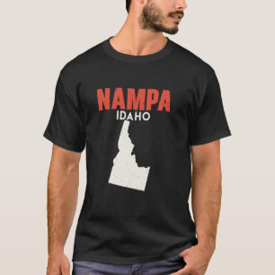 Nampa Idaho USA Staat Amerika Reisen Idahoan T-Shirt