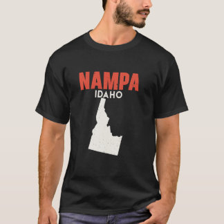 Nampa Idaho USA Staat Amerika Reisen Idahoan T-Shirt