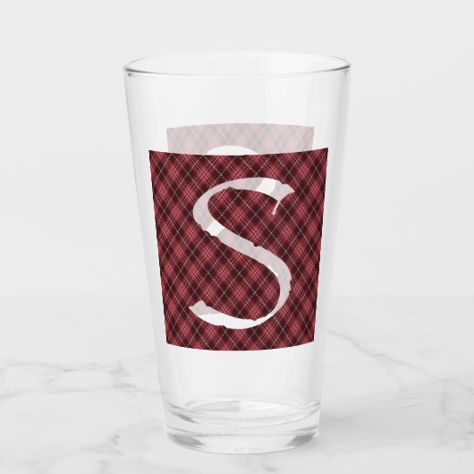 Namplate-Block-Design Solo-Buchstabe Glas (Vorderseite)