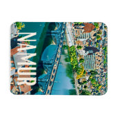 Namur Belgien Foto Vintage Magnet (Horizontal)