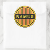 Namur City Pride Emblem – Belgian Identity Runder Aufkleber (Tasche)