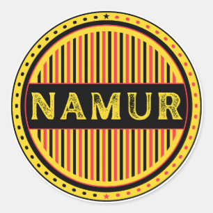 Namur City Pride Emblem – Belgische Identität Runder Aufkleber