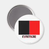 Namur-Flag mit Name Magnet (Vorderseite/Rückseite)