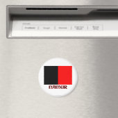 Namur-Flag mit Name Magnet (In Situ (Geschirrspüler))