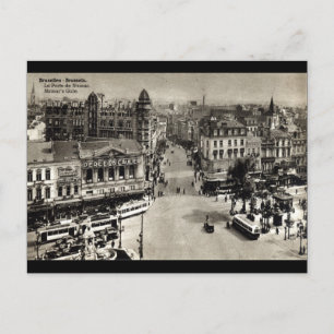 Namur's Gate Brüssel Belgien Vintag 1932 Postkarte