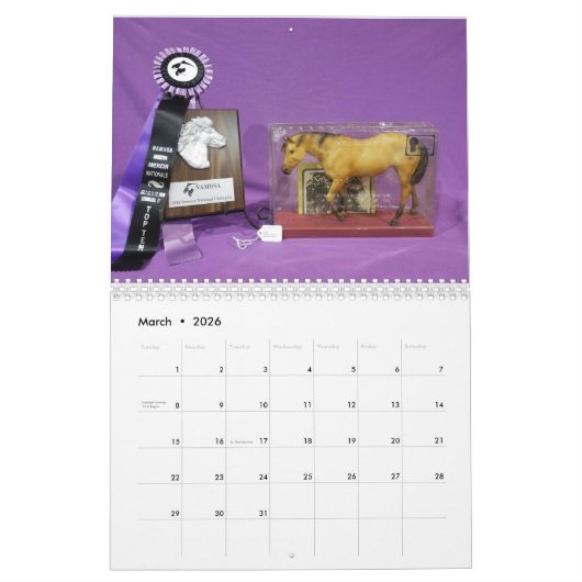 NAN 2018 Breyer Collectability Champions Calendar Kalender (Mär 2026)