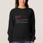 Nan Funny Definition Noun Another Term Pullover (Vorderseite)