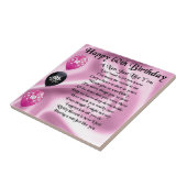 Nan-Gedicht - 60. Geburtstag Fliese (Seite)