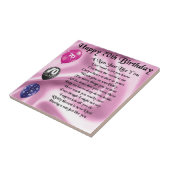 Nan-Gedicht - 70. Geburtstag Fliese (Seite)