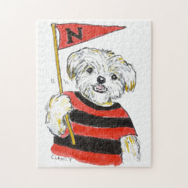 Nan genießt das Jigsaw-Puzzle des Teams Puzzle