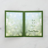 Nan & Grandad Emerald Jubiläum Grußkarte. Karte (Innenseite)