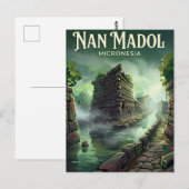 Nan Madol Mikronesien Postkarte (Vorne/Hinten)